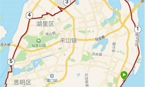 厦门骑行路线_厦门骑行路线环员筜湖